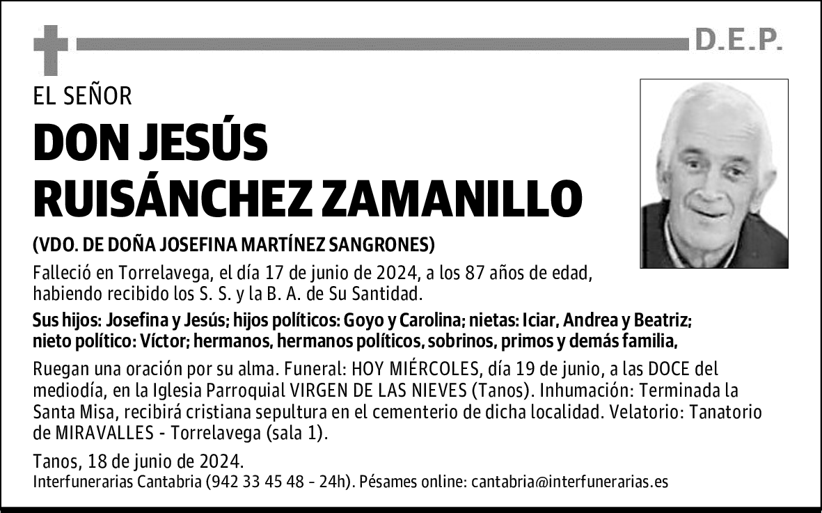 DON JESÚS RUISÁNCHEZ ZAMANILLO