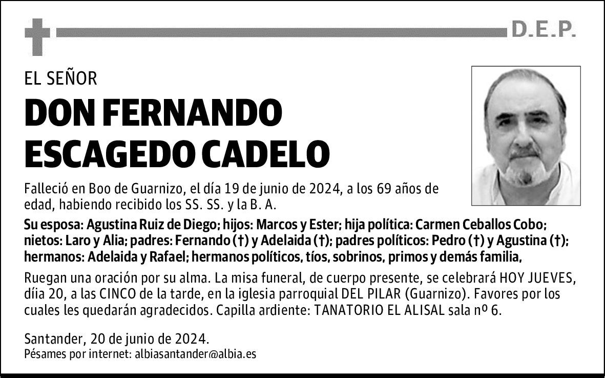 DON FERNANDO ESCAGEDO CADELO