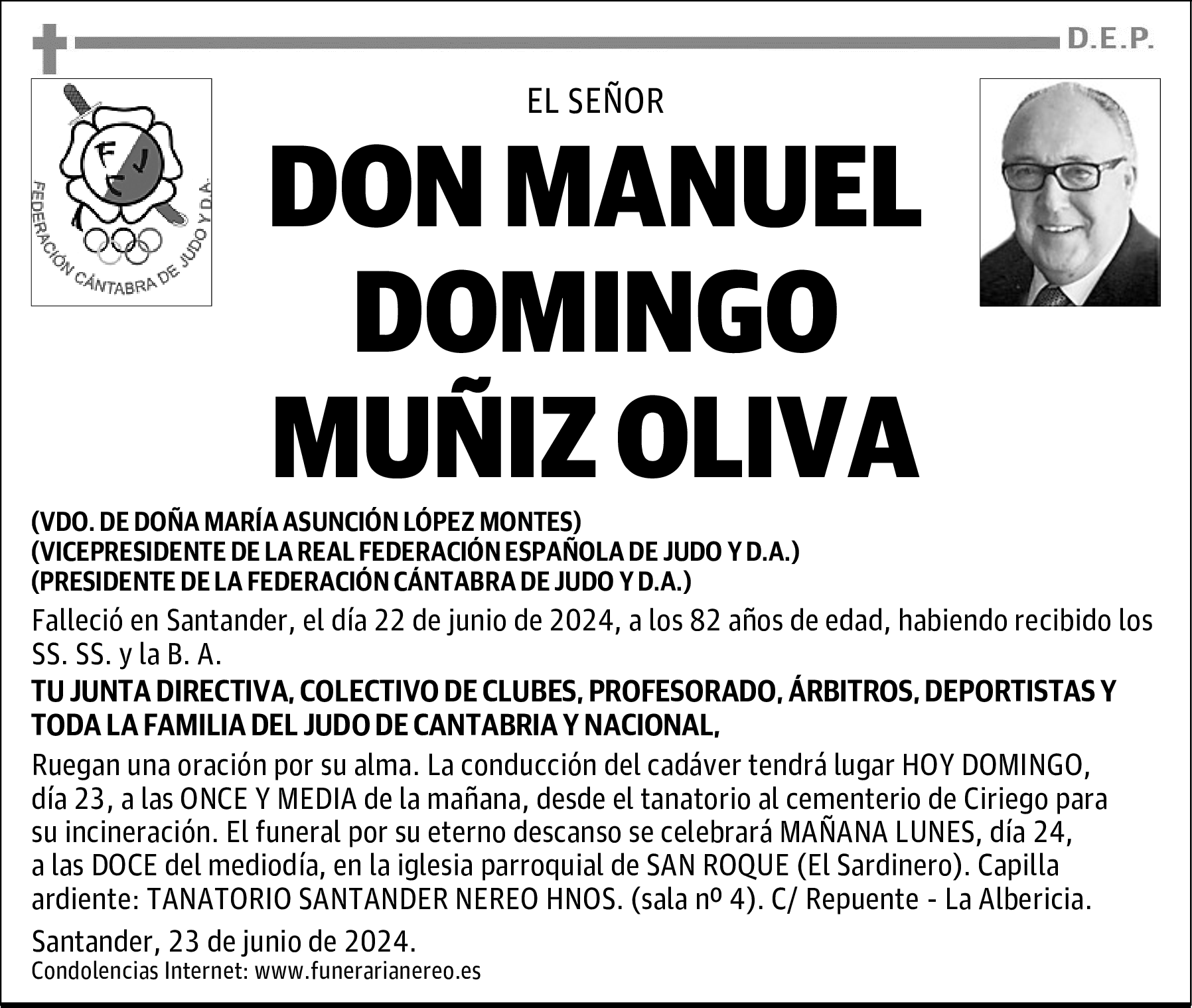 DON MANUEL DOMINGO MUÑIZ OLIVA