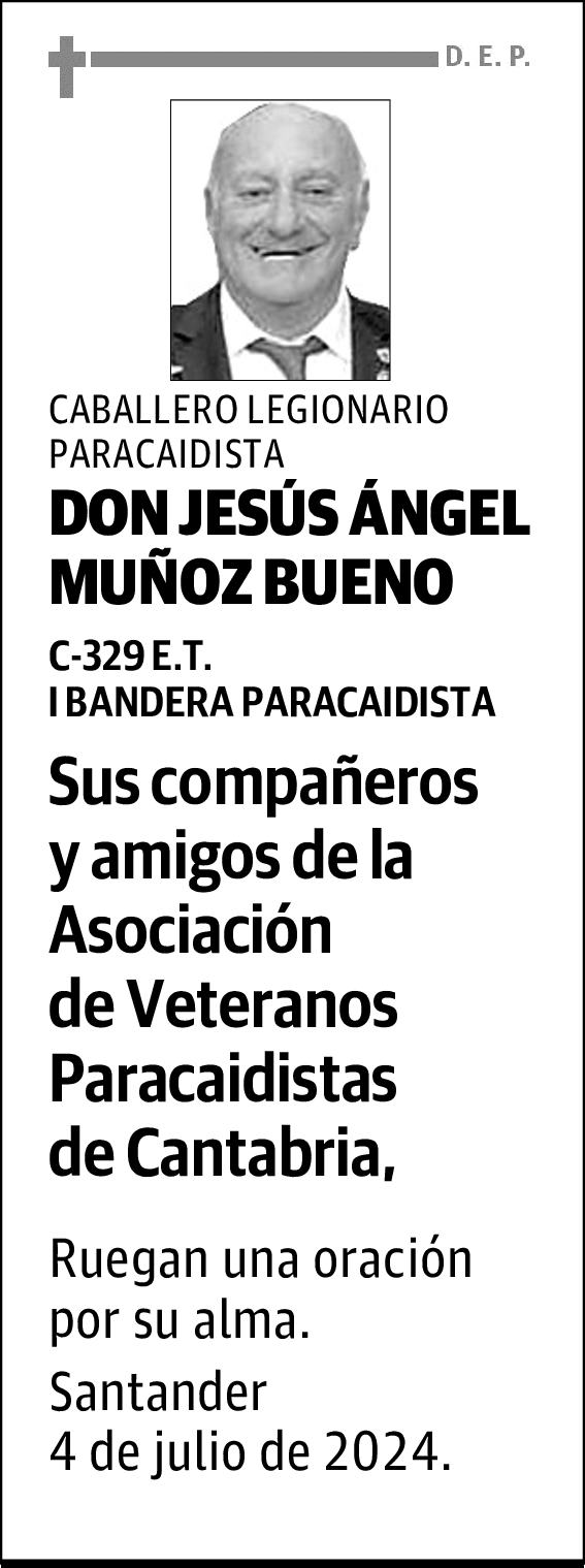DON JESÚS ÁNGEL MUÑOZ BUENO