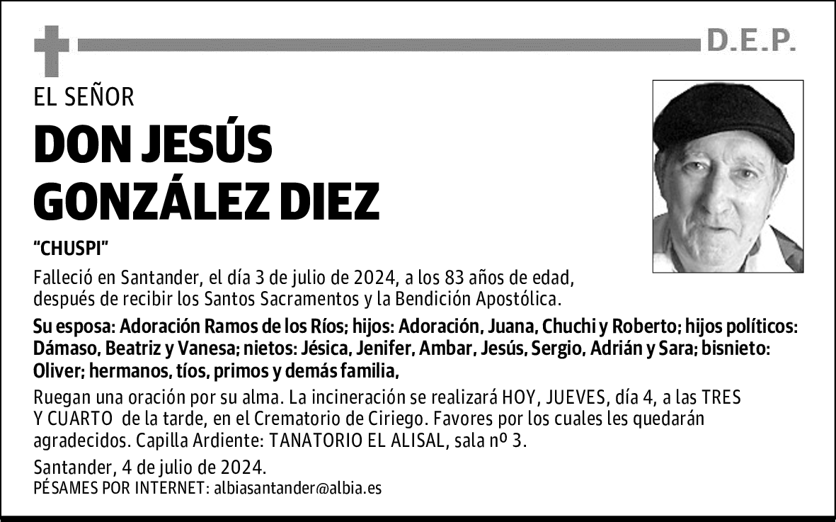DON JESÚS GONZÁLEZ DIEZ