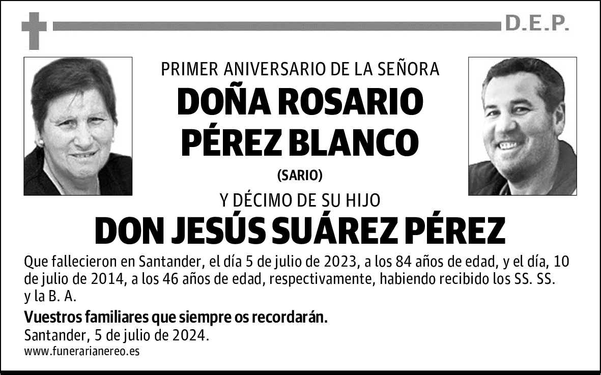 DOÑA ROSARIO PÉREZ BLANCO