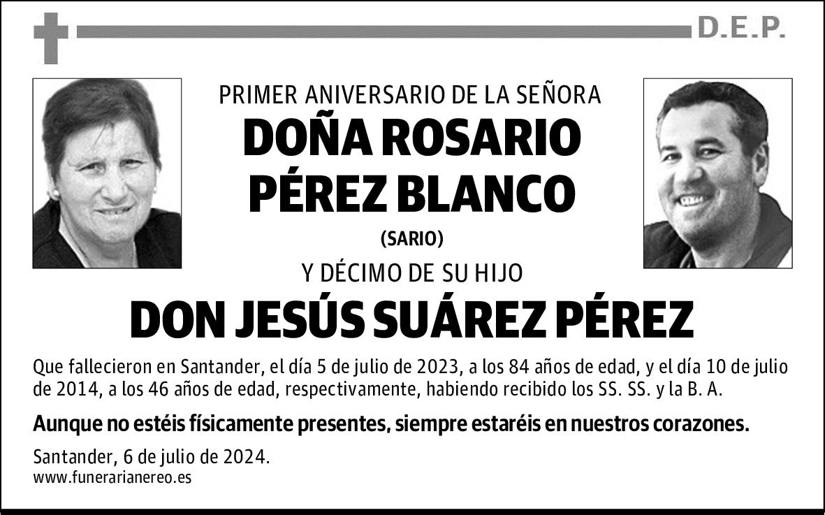 DOÑA ROSARIO PÉREZ BLANCO