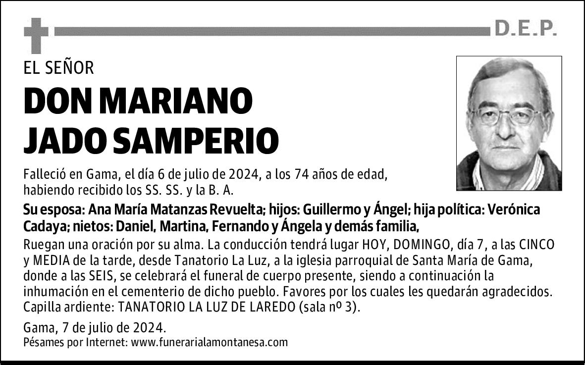 DON MARIANO JADO SAMPERIO