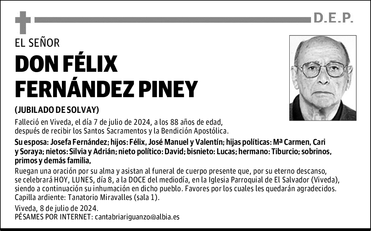 DON FÉLIX FERNÁNDEZ PINEY
