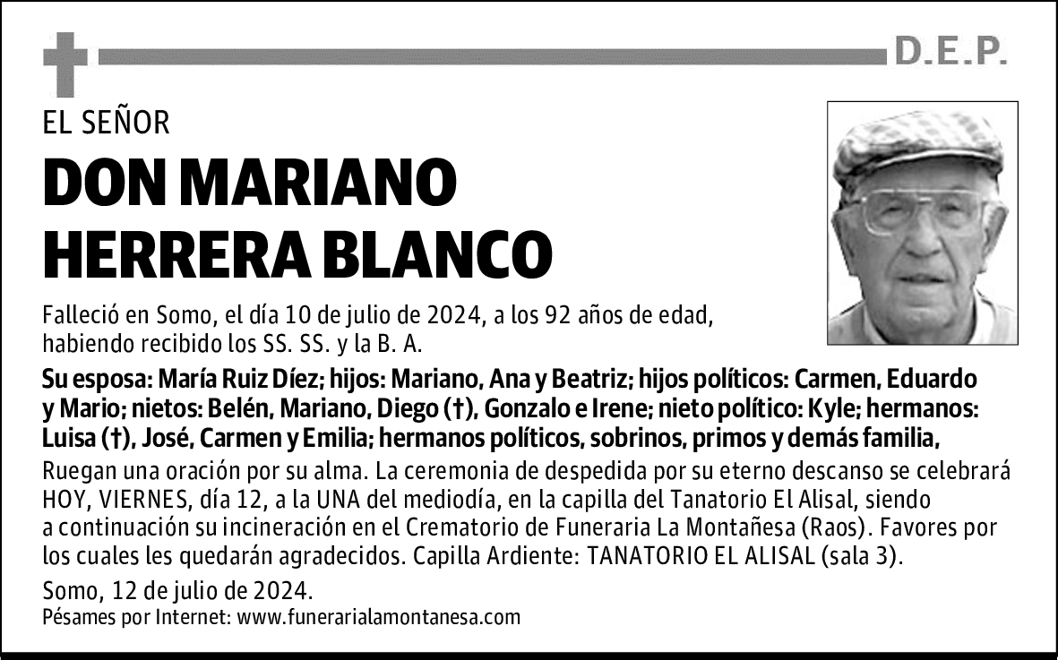 DON MARIANO HERRERA BLANCO
