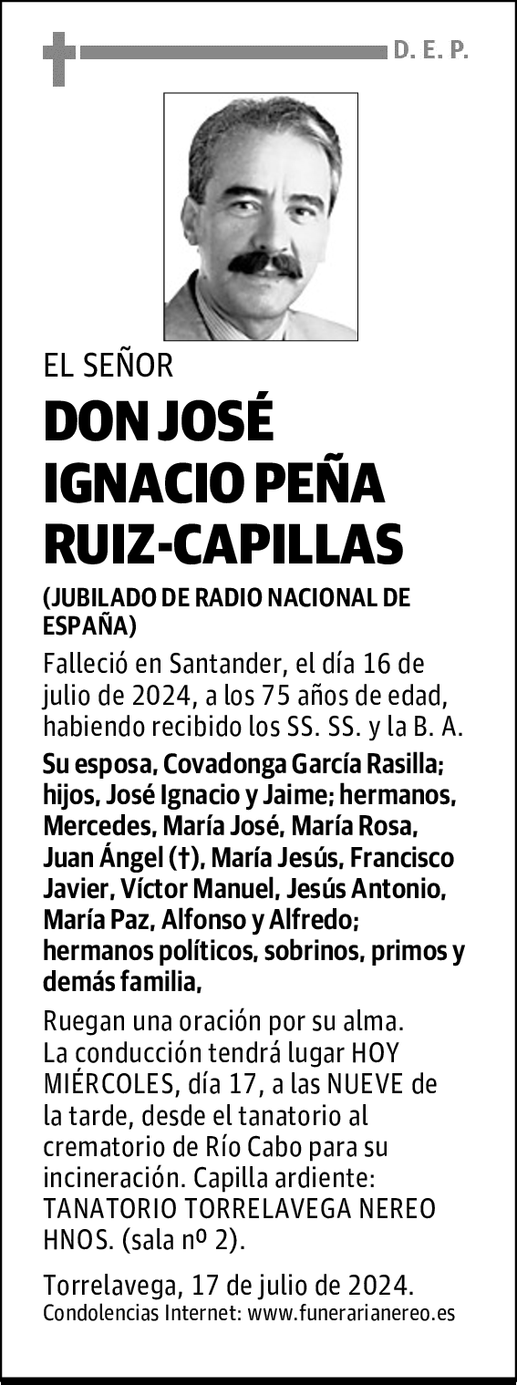 DON JOSÉ IGNACIO PEÑA RUIZ-CAPILLAS