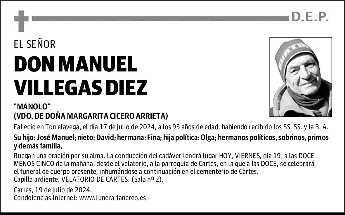 DON MANUEL VILLEGAS DIEZ