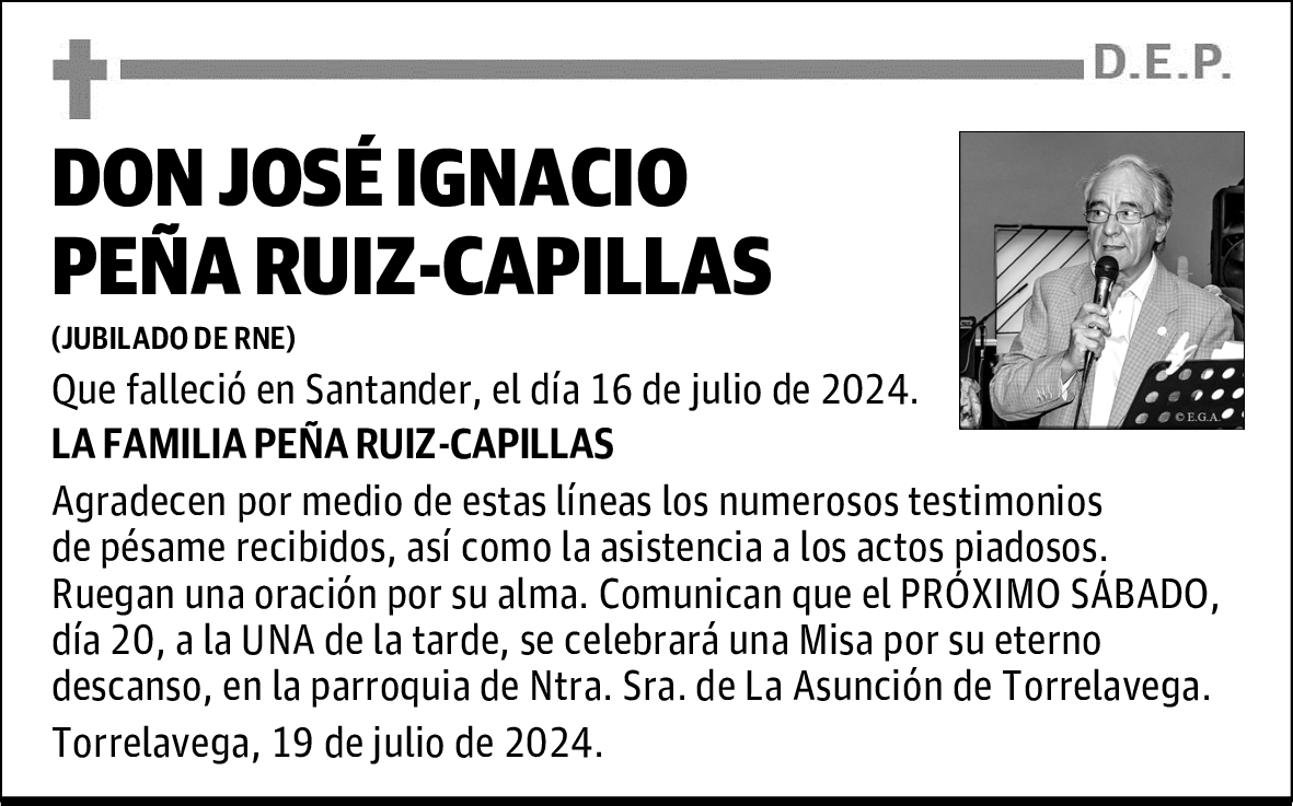 DON JOSÉ IGNACIO PEÑA RUIZ-CAPILLAS