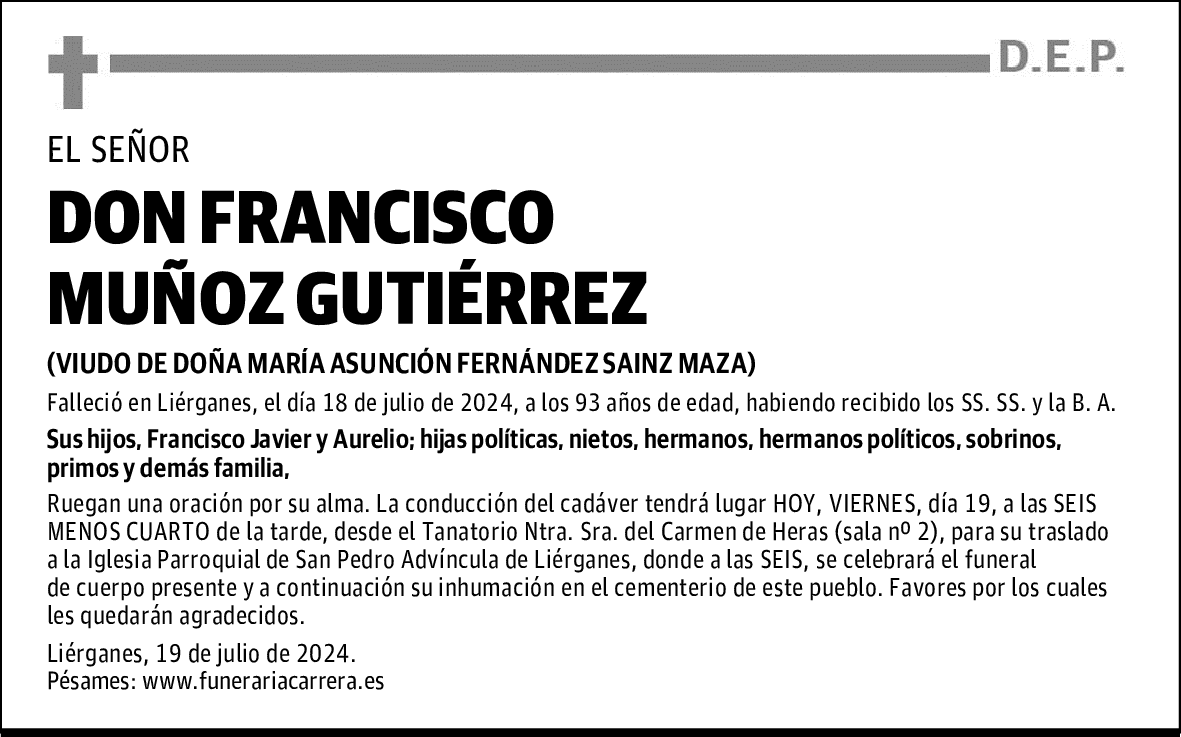 DON FRANCISCO MUÑOZ GUTIÉRREZ