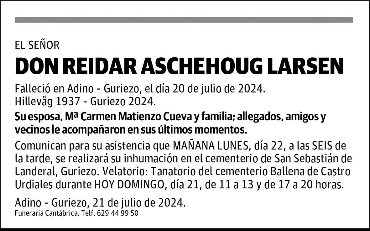 DON REIDAR ASCHEHOUG LARSEN