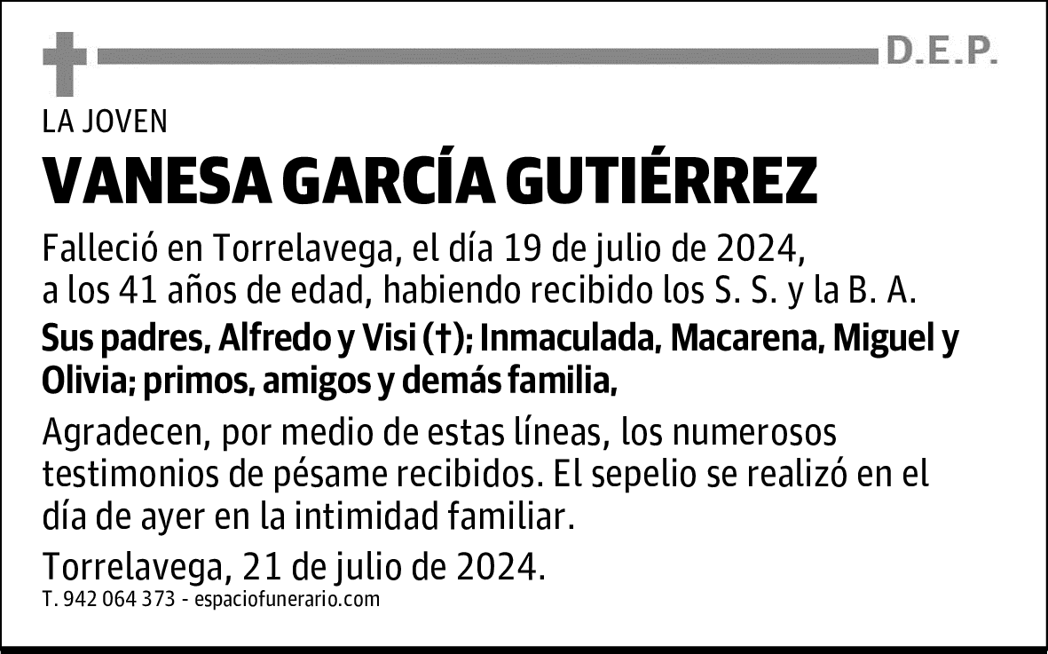 VANESA GARCÍA GUTIÉRREZ