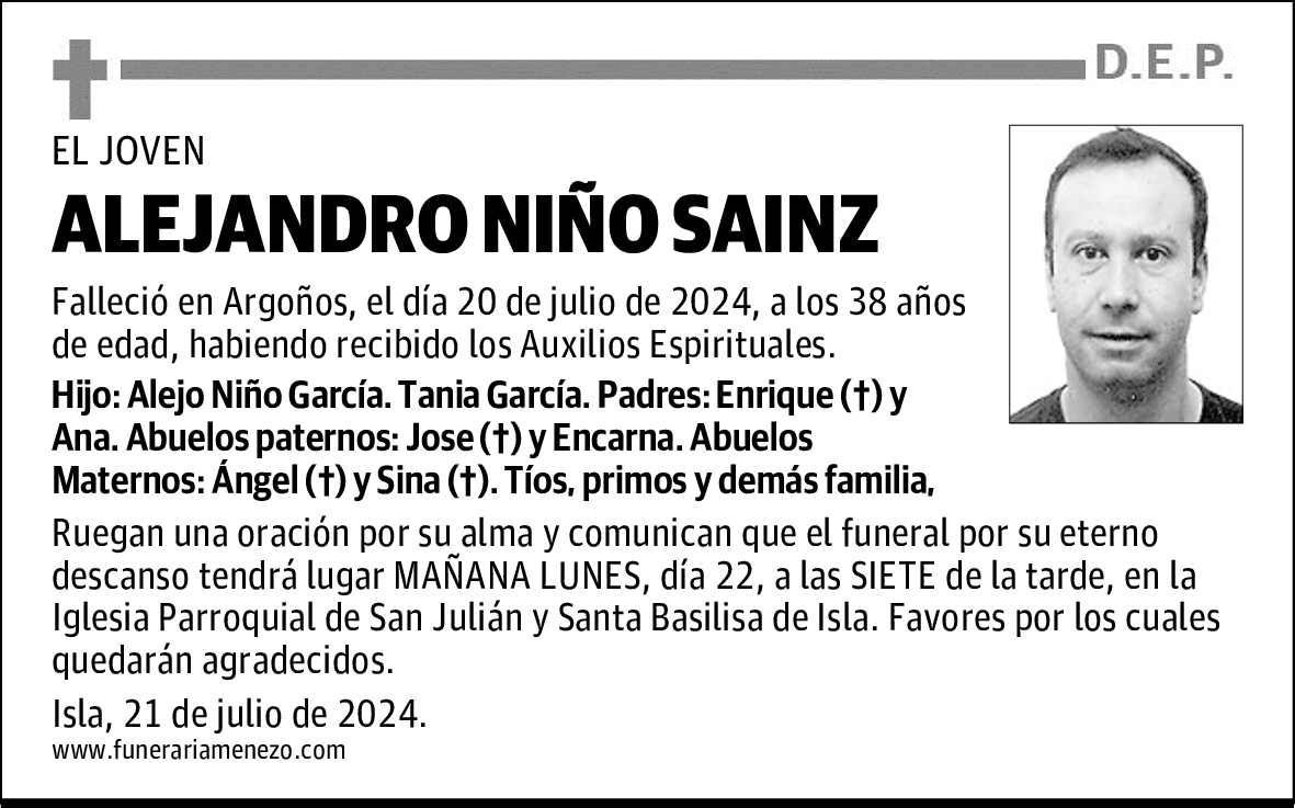 ALEJANDRO NIÑO SAINZ