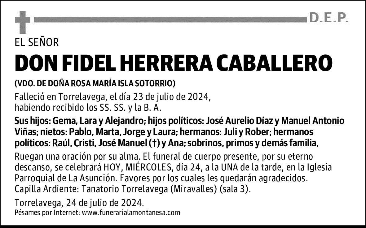 DON FIDEL HERRERA CABALLERO