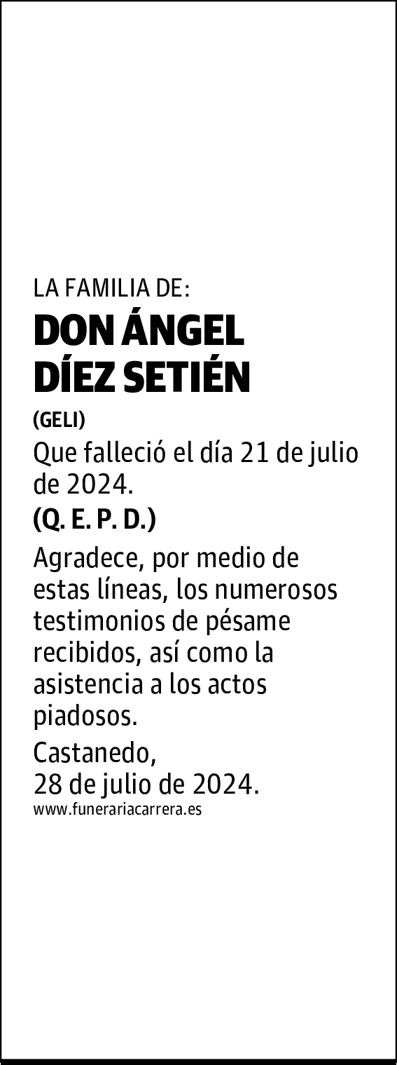 DON ÁNGEL DÍEZ SETIÉN