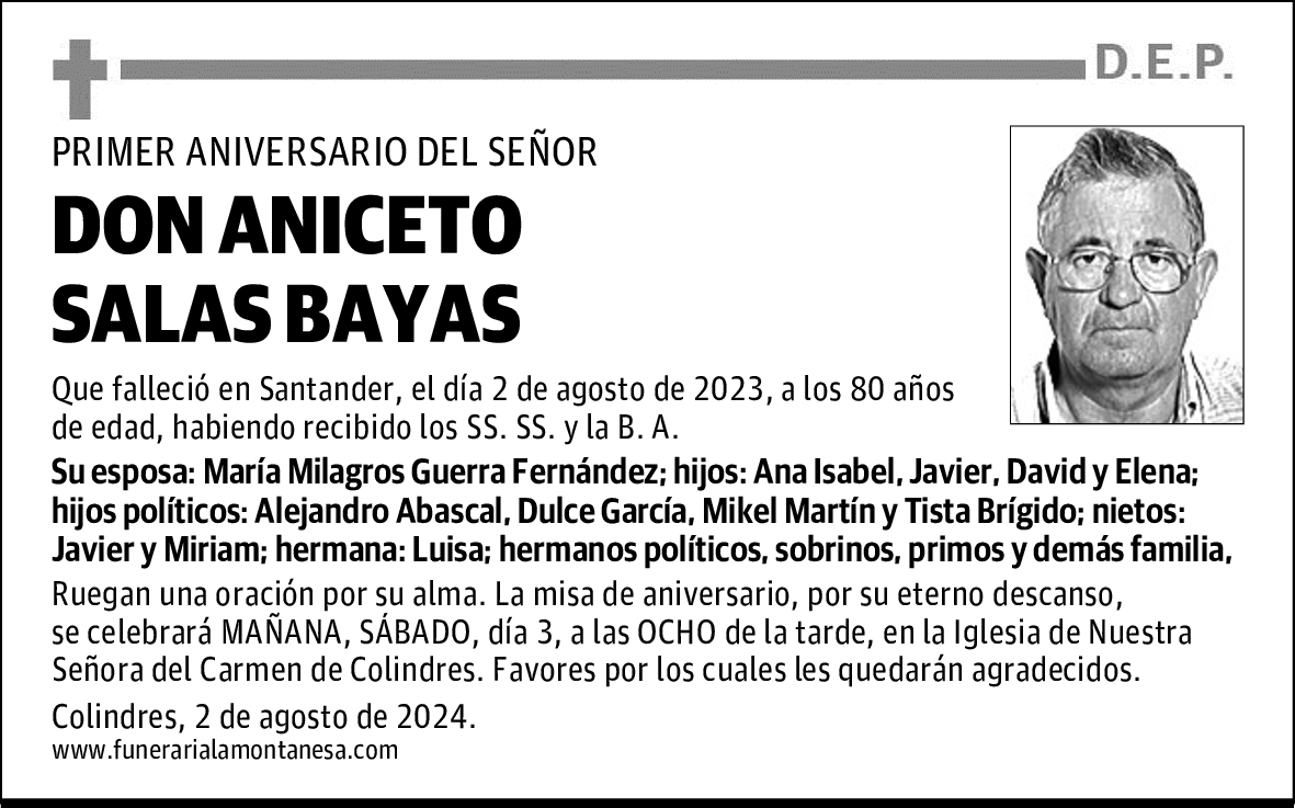 DON ANICETO SALAS BAYAS