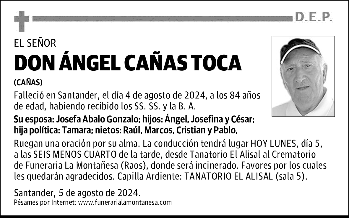 DON ÁNGEL CAÑAS TOCA