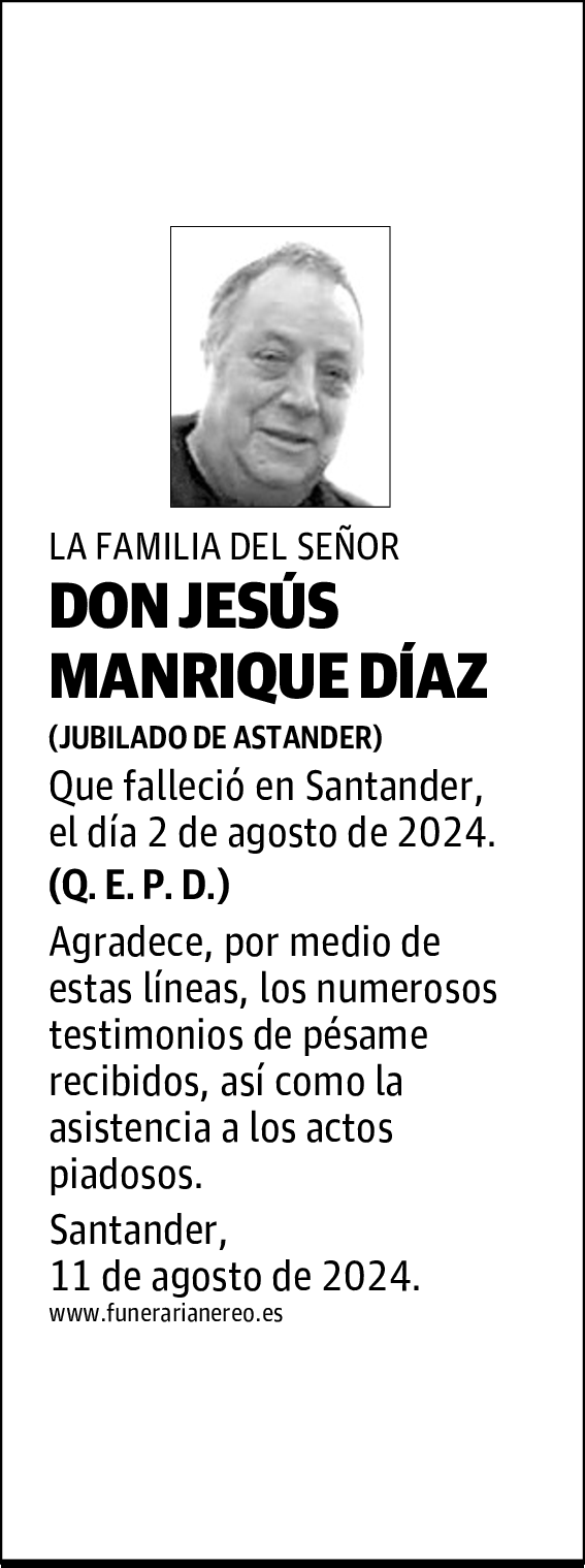 DON JESÚS MANRIQUE DÍAZ