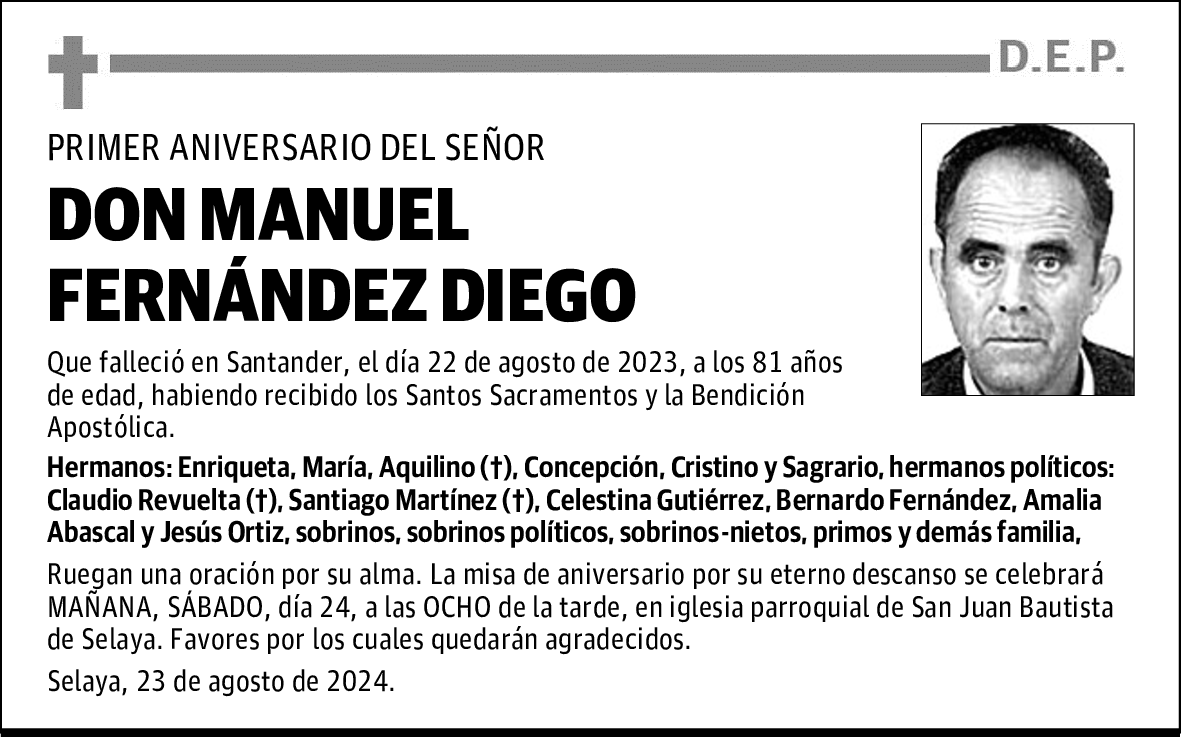 DON MANUEL FERNÁNDEZ DIEGO