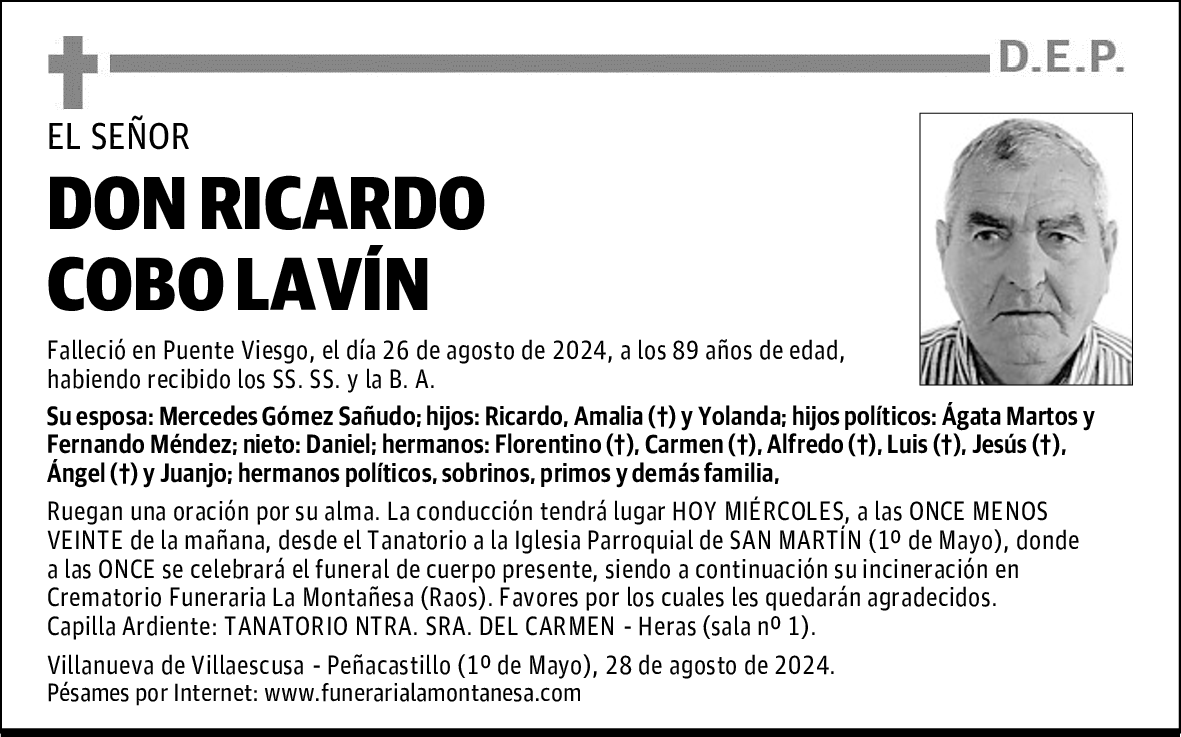 DON RICARDO COBO LAVÍN