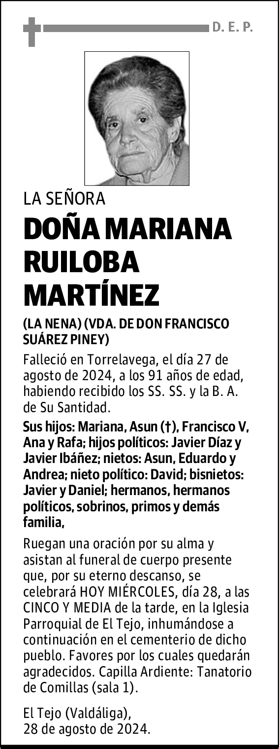 DOÑA MARIANA RUILOBA MARTÍNEZ
