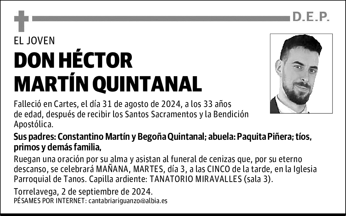 DON HÉCTOR MARTÍN QUINTANAL