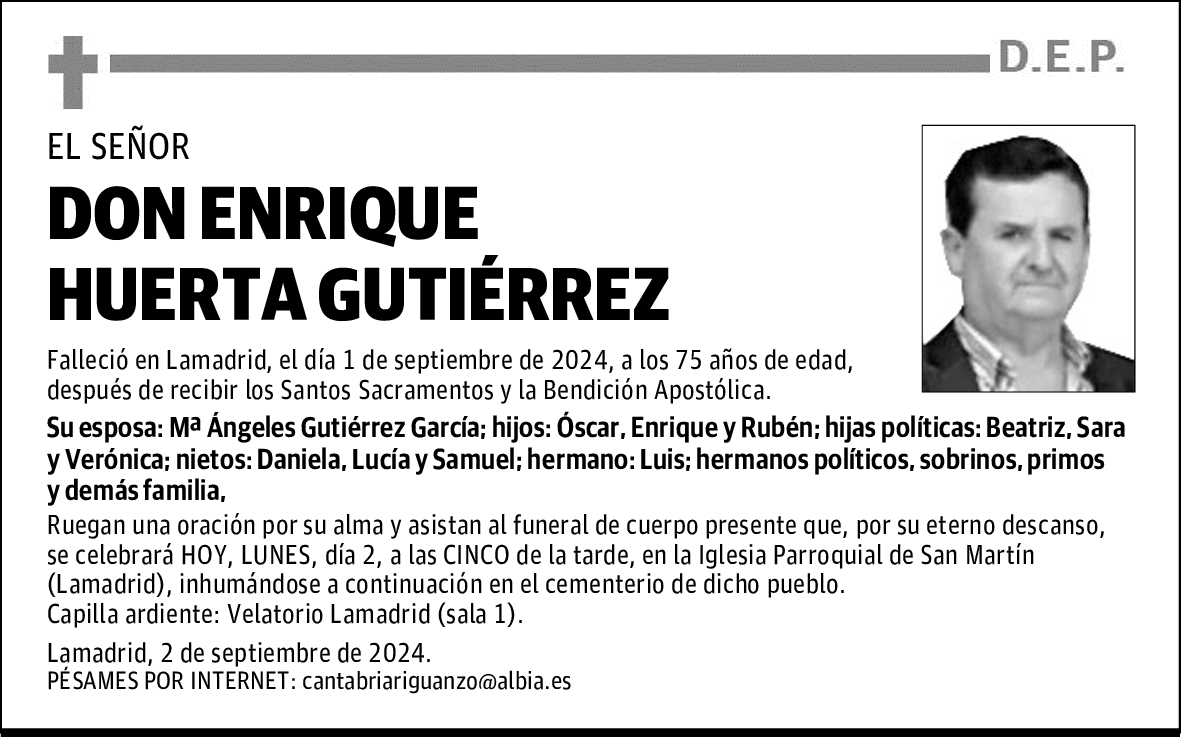 DON ENRIQUE HUERTA GUTIÉRREZ