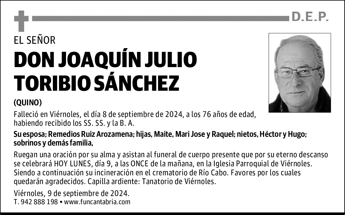DON JOAQUÍN JULIO TORIBIO SÁNCHEZ