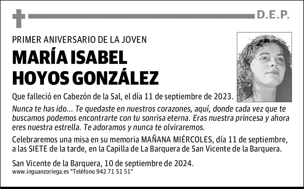 MARÍA ISABEL HOYOS GONZÁLEZ