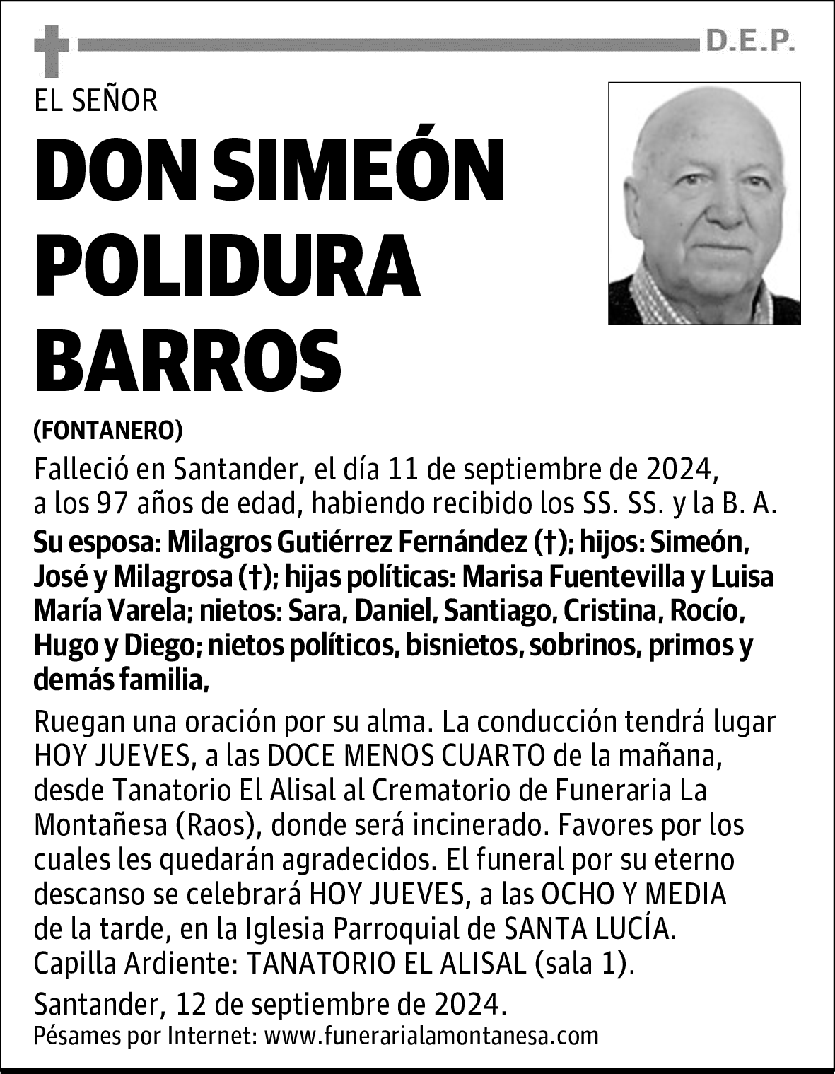 DON SIMEÓN POLIDURA BARROS