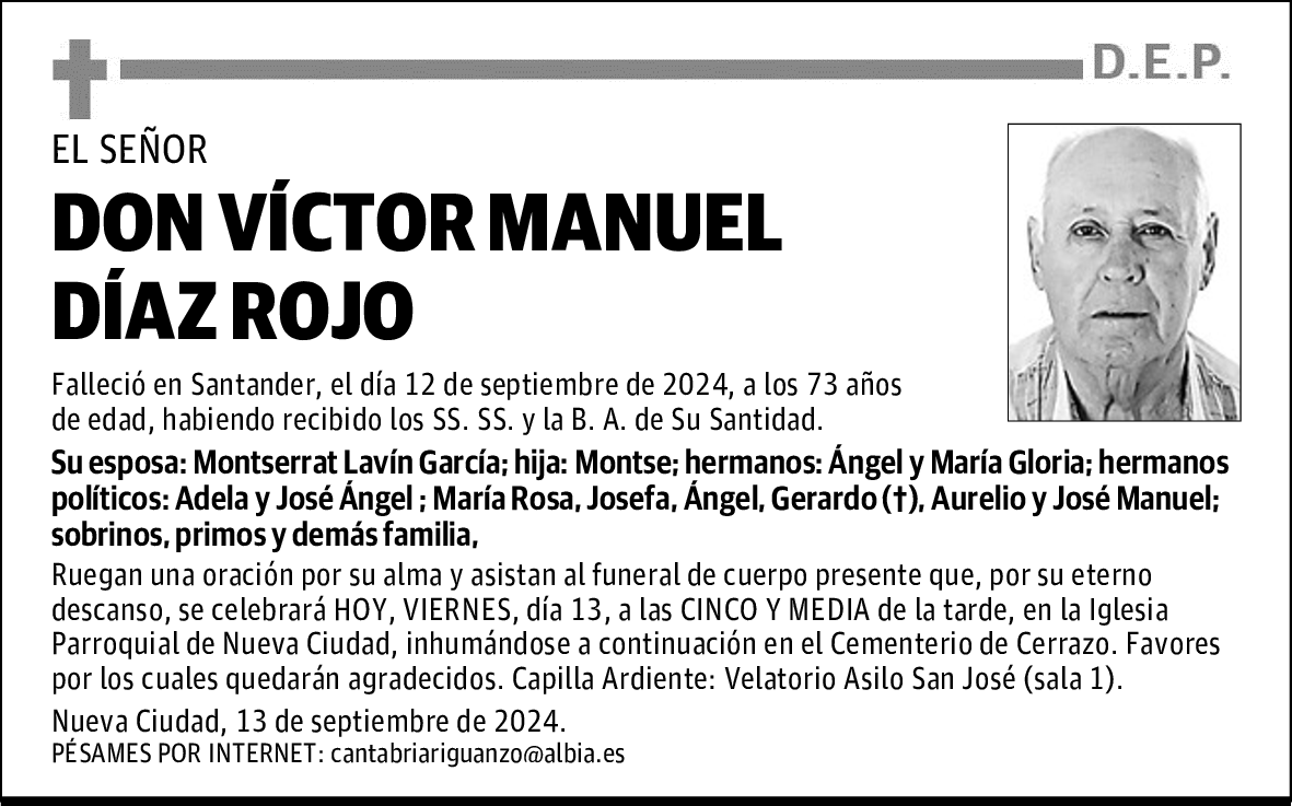 DON VÍCTOR MANUEL DÍAZ ROJO