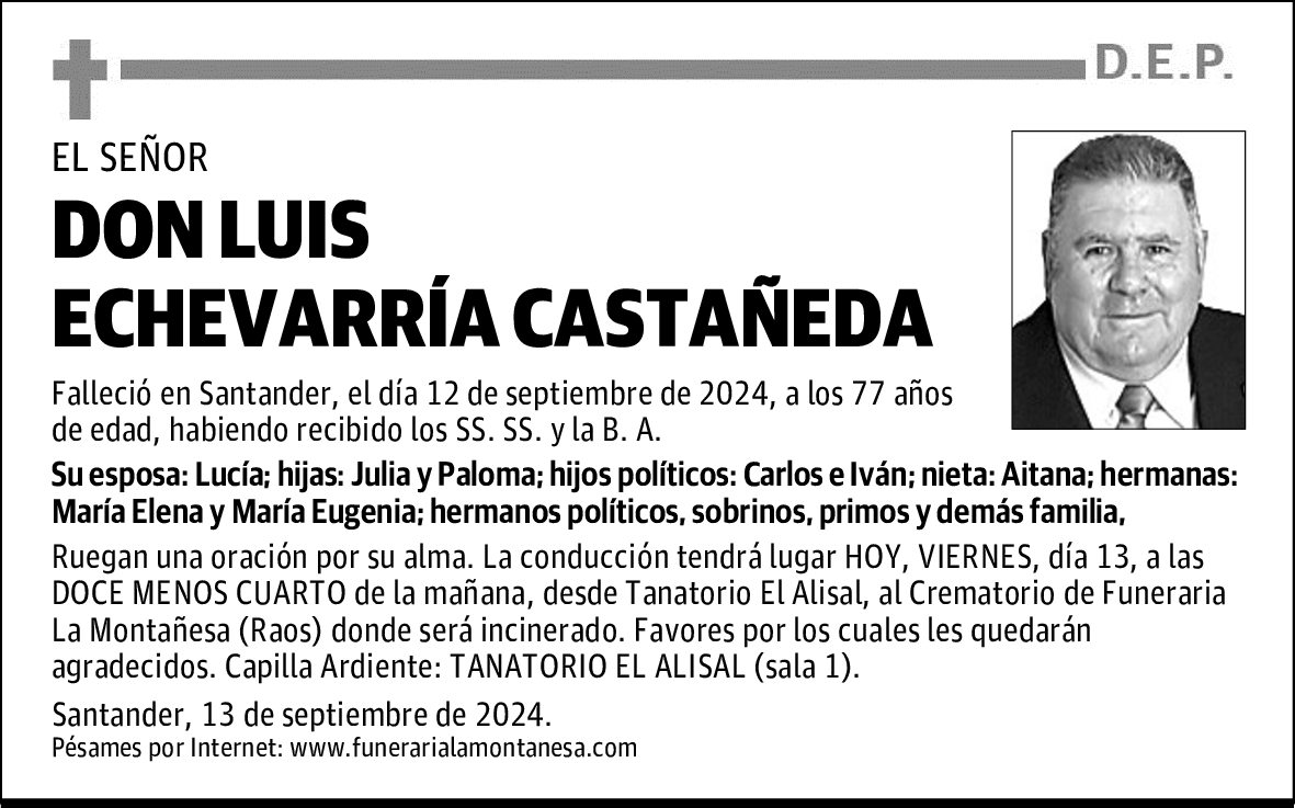 DON LUIS ECHEVARRÍA CASTAÑEDA