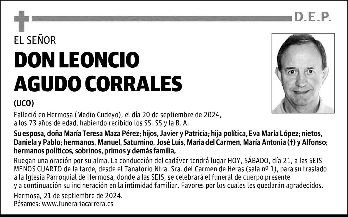 DON LEONCIO AGUDO CORRALES