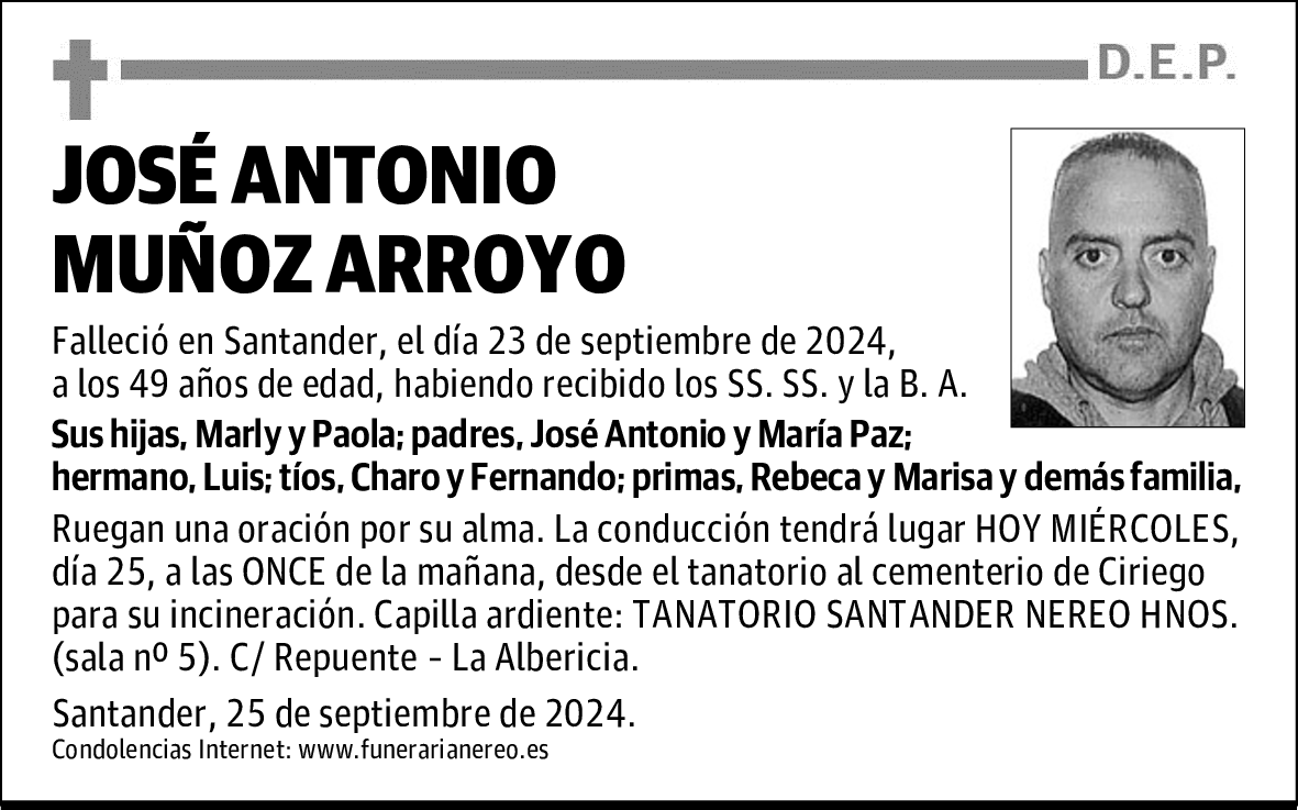 JOSÉ ANTONIO MUÑOZ ARROYO