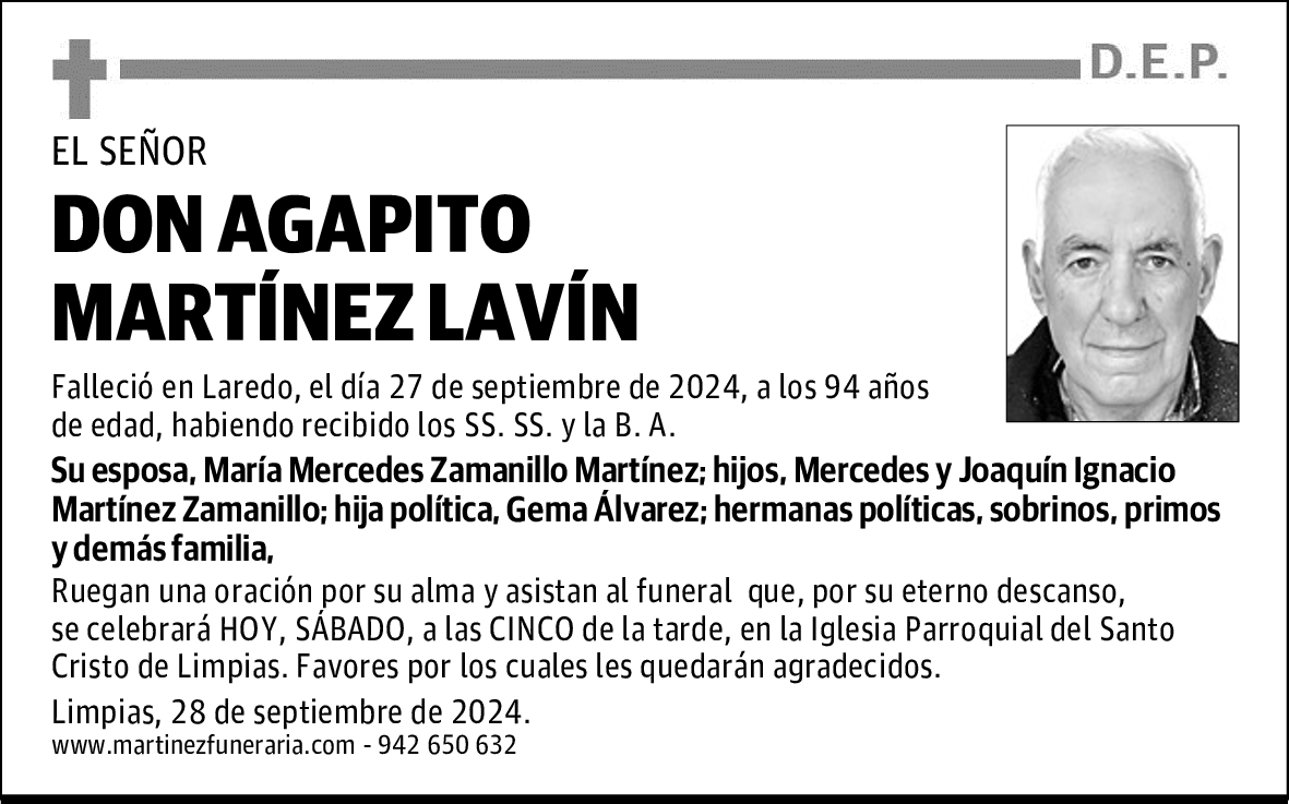 DON AGAPITO MARTÍNEZ LAVÍN