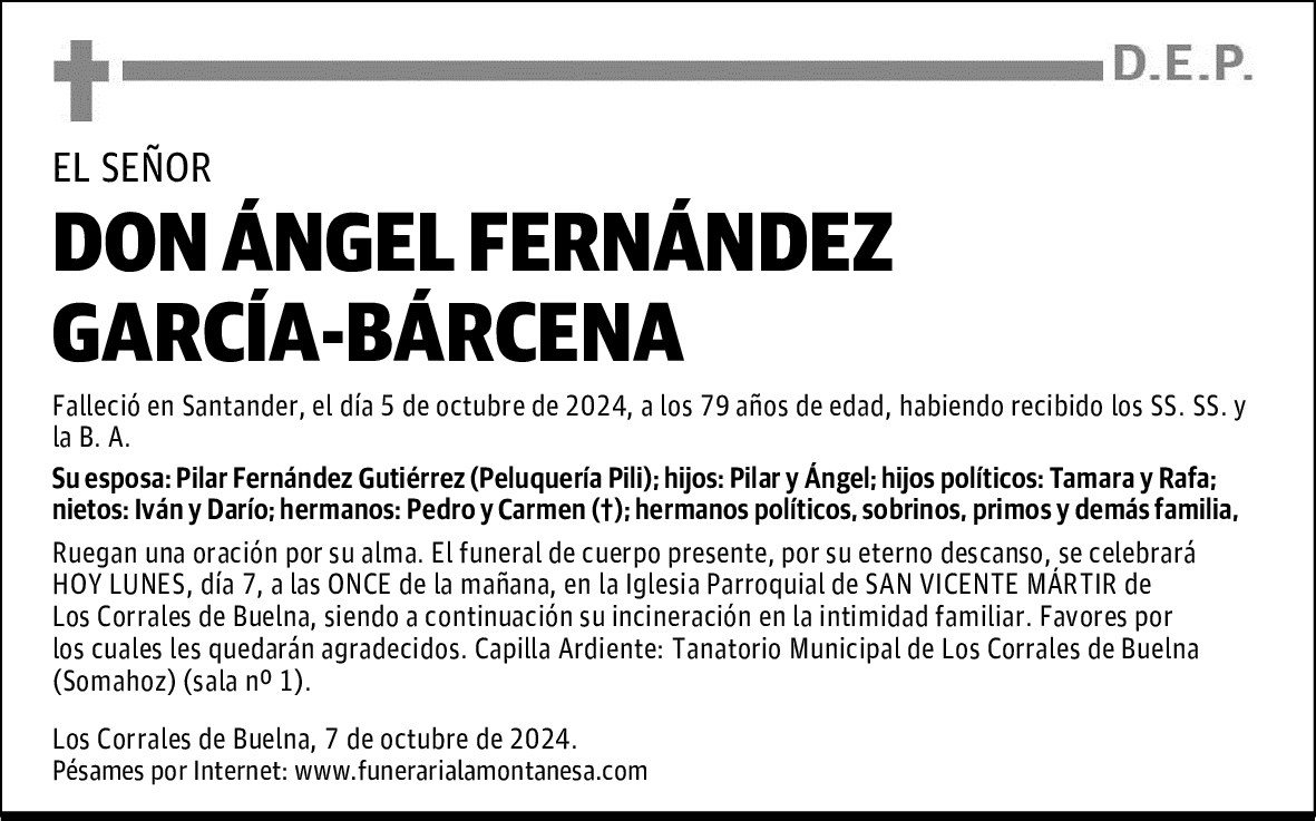 DON ÁNGEL FERNÁNDEZ GARCÍA-BÁRCENA