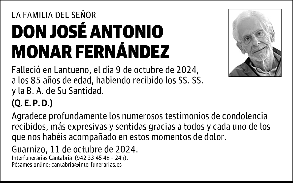 DON JOSÉ ANTONIO MONAR FERNÁNDEZ