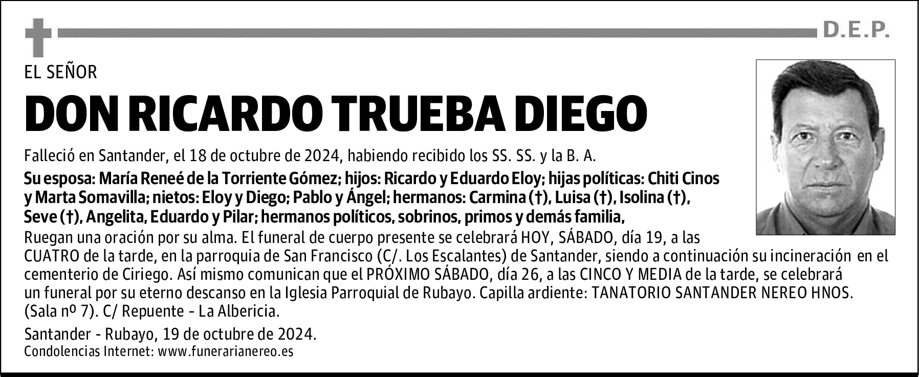 DON RICARDO TRUEBA DIEGO