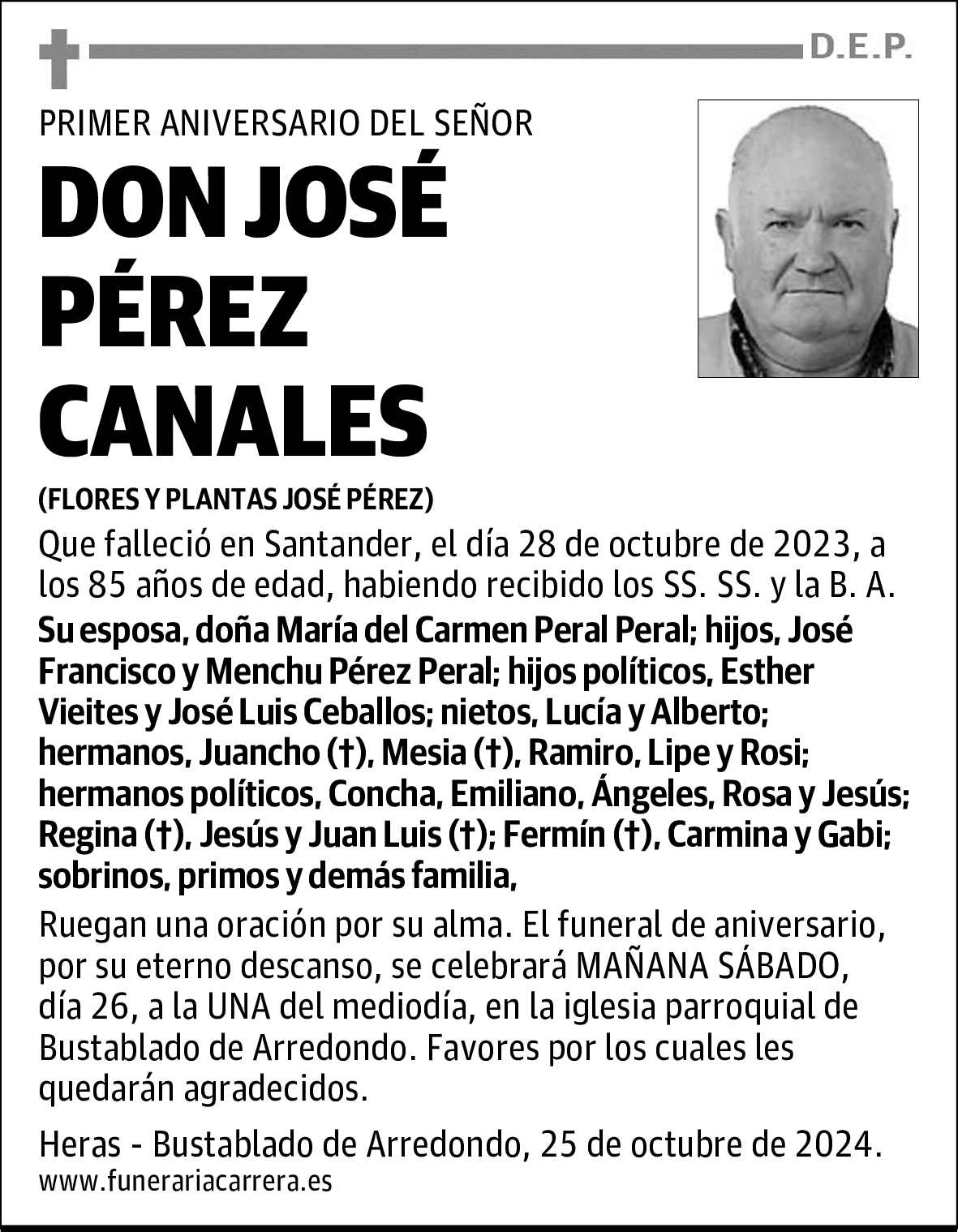 DON JOSÉ PÉREZ CANALES