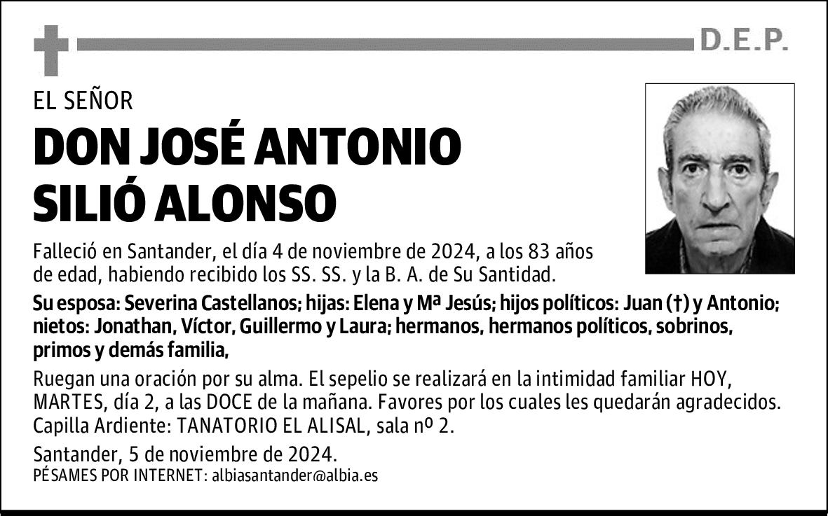 DON JOSÉ ANTONIO SILIO ALONSO