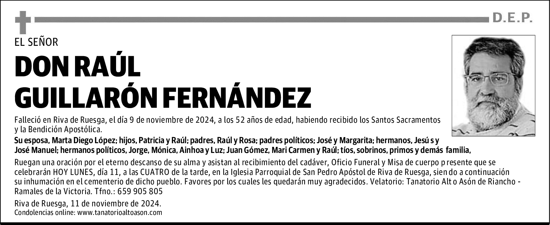 DON RAÚL GUILLARÓN FERNÁNDEZ