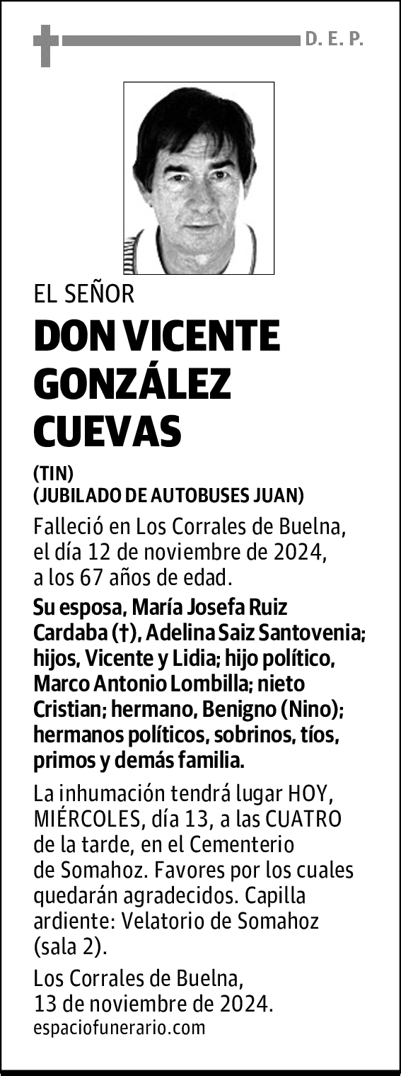 DON VICENTE GONZÁLEZ CUEVAS