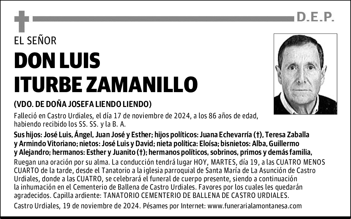 DON LUIS ITURBE ZAMANILLO