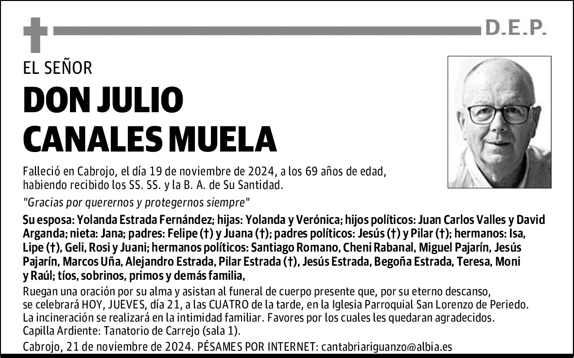 DON JULIO CANALES MUELA