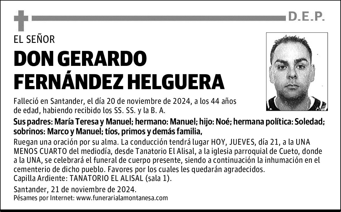 DON GERARDO FERNÁNDEZ HELGUERA