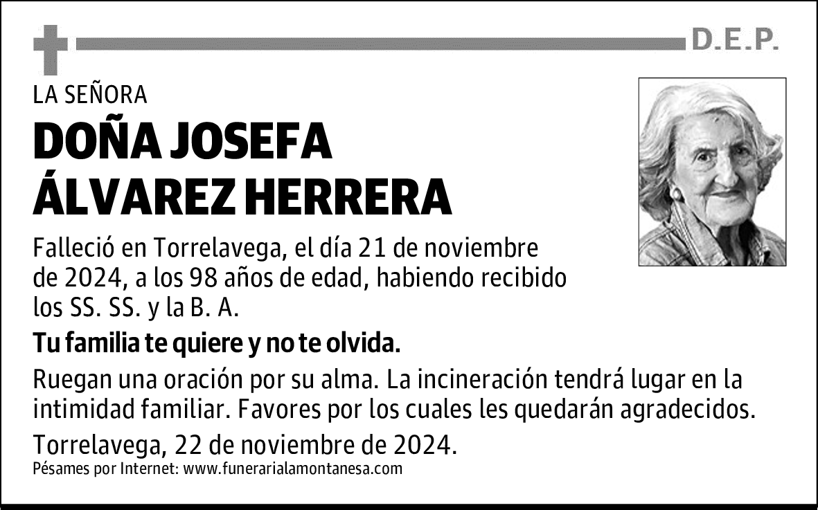 DOÑA JOSEFA ÁLVAREZ HERRERA