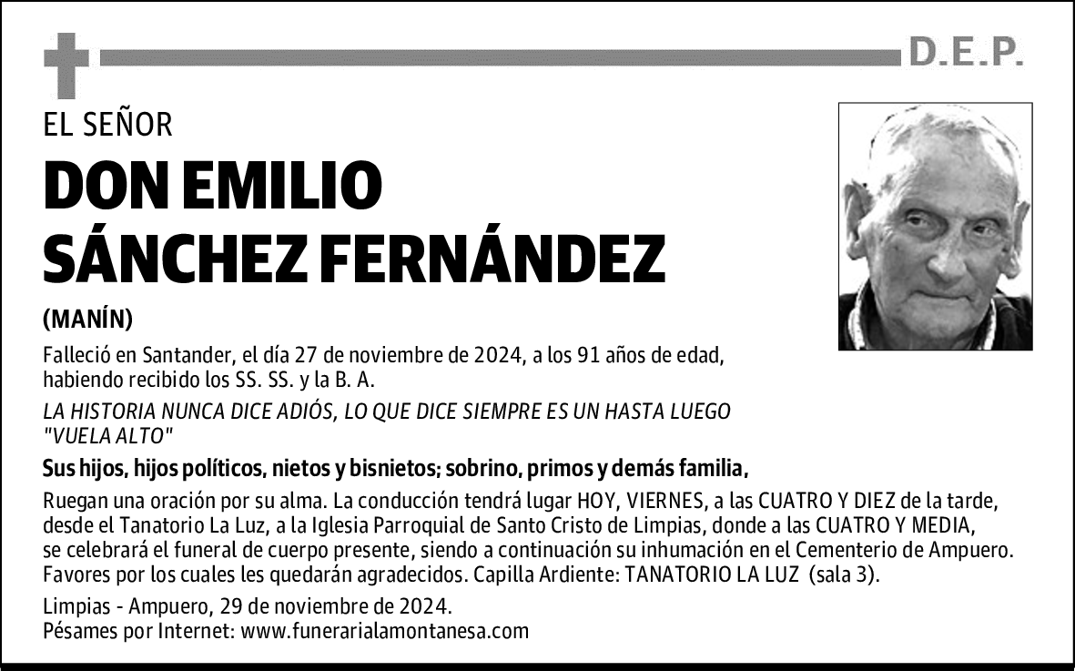 DON EMILIO SÁNCHEZ FERNÁNDEZ