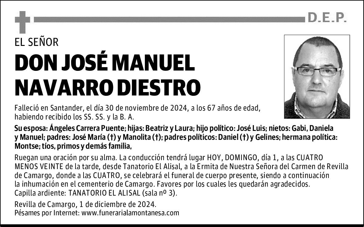 DON JOSÉ MANUEL NAVARRO DIESTRO