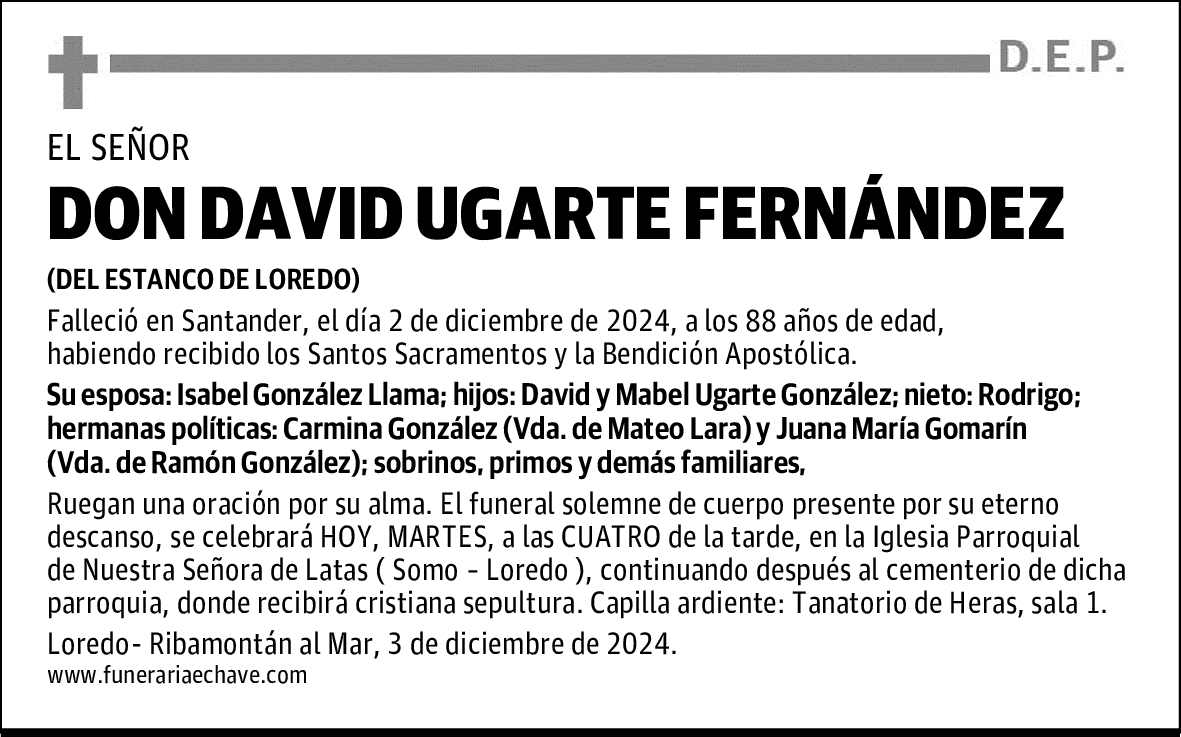 DON DAVID UGARTE FERNÁNDEZ