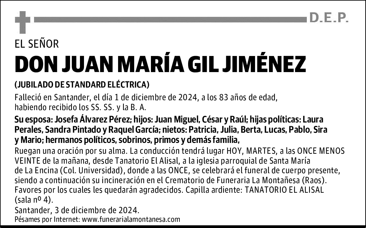 DON JUAN MARÍA GIL JIMÉNEZ